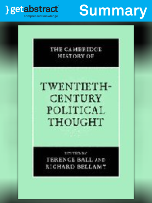 The Cambridge History of Twentieth-Century Political Thought